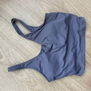 Grey sports bra / crop top